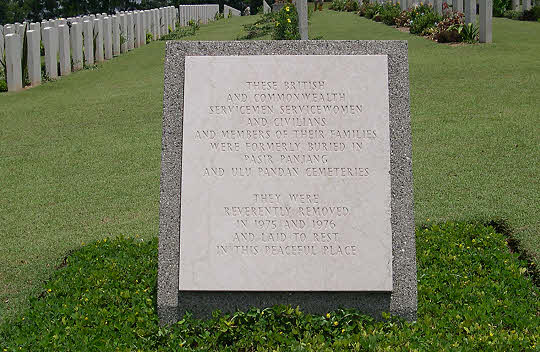 Memorial stone in the Military Cemetery