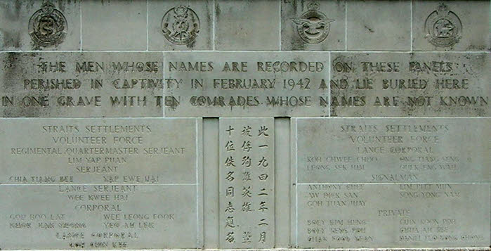 Names on the Memorial