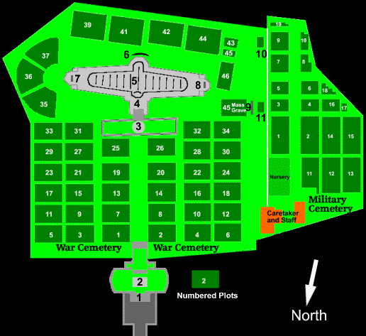 Plan of Kranji War and Military Cemetery