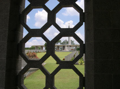 Looking up from the gates