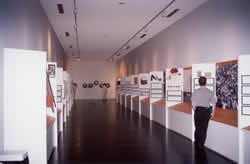 The exhibit area